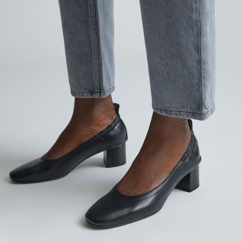 Everlane The Day Heel in black